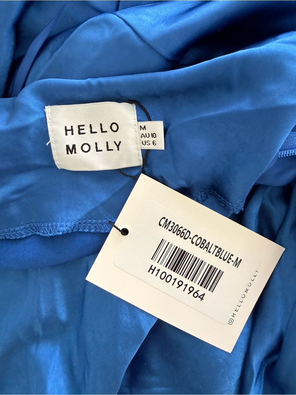 Hello Molly Royal Blue Halter Maxi Dress with Thigh Slit - Picture 5 of 5